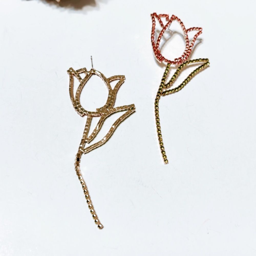 Tulip earrings M110 - Picture 5 of 6